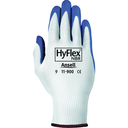 Hyflex® 11-900 Gloves, 6/X-Small, Nitrile Coating, 15 Gauge, Nylon Shell