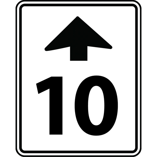 Speed Limit Ahead Sign, 30" x 24", Aluminum, Bilingual with Pictogram