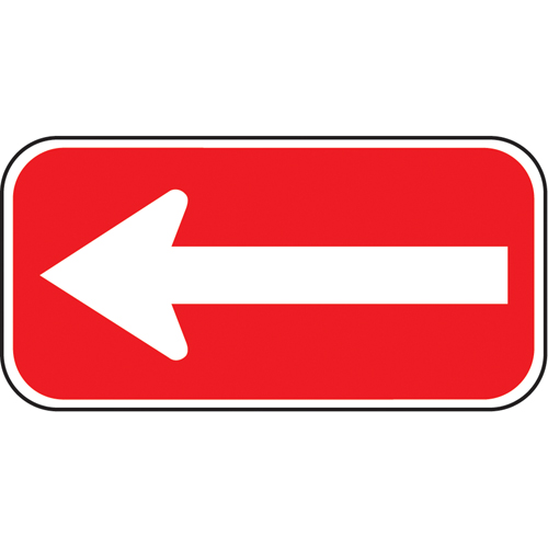 Arrow Parking Sign, 6" x 12", Aluminum, Pictogram