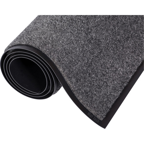 Eco-Stepâ„¢ Mat, Wiper, 4' x 10' x 5/16", Charcoal