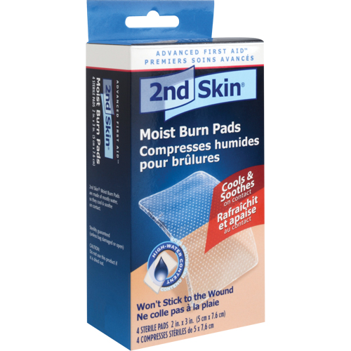 2nd Skin<sup>®</sup> Moist Burn Pads, 2" x 3", Class 2