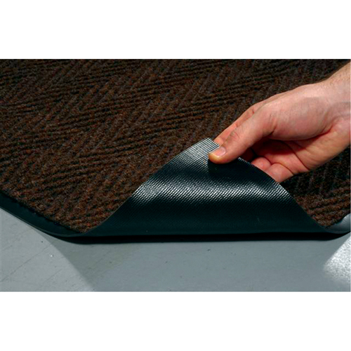 Chevronâ„¢ Matting, Scraper/Wiper, 2' x 3' x 5/16", Pebble Brown