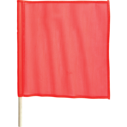 Traffic Safety Flags, Mesh, With Handle - Traffic Flag - SC140