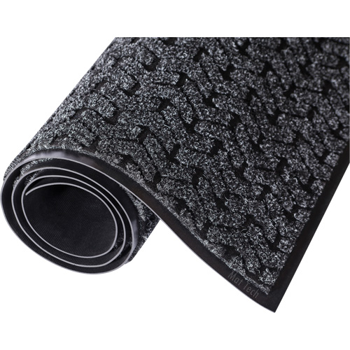 Tire-Trackâ„¢ Entrance Mat, Wiper/Scraper, 3' x 5' x 3/8", Charcoal