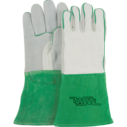 Heavy-Duty Welding Gloves, Split Cowhide, Size Medium