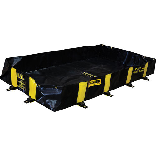 Rigid-Lock QuickBerm®, 355 US gal. Spill Capacity, 8' L x 6' W x 12" H
