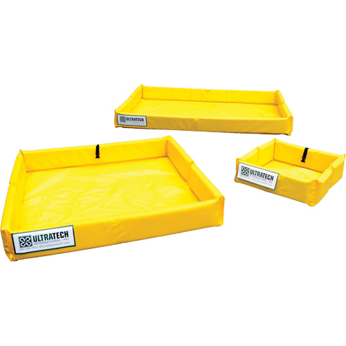Ultra-Mini Foam Wall Berm®, 15 US gal. Spill Capacity, 2' L x 2' W x 6" H