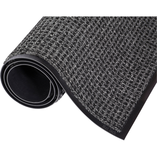 Oxfordâ„¢ Elite Mat, Wiper/Scraper, 3' x 5' x 7/16", Grey/Black