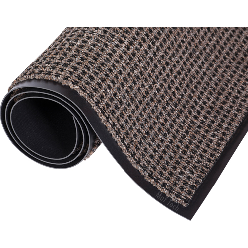 Oxfordâ„¢ Elite Mat, Wiper/Scraper, 3' x 5' x 7/16", Brown/Black