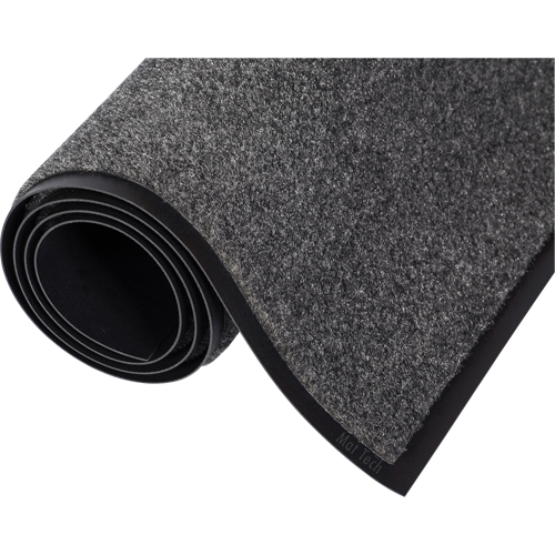 Eco-Stepâ„¢ Mat, Wiper, 3' x 5' x 1/4", Charcoal
