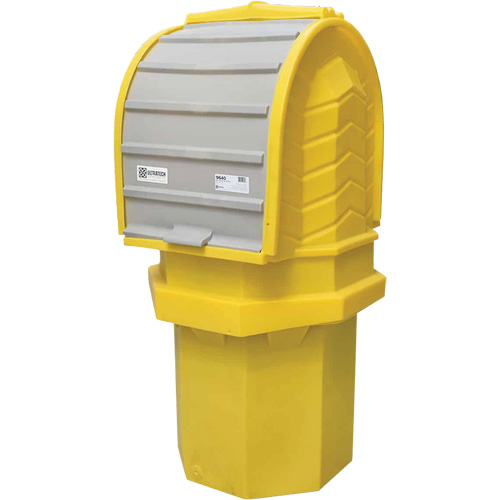 Ultra-Hard Top P1 Plus 1-Drum Hardtop Cover Spill Containment Unit With Drain, 36" L x 36" W x 66" H, 800 lbs. Load Capacity
