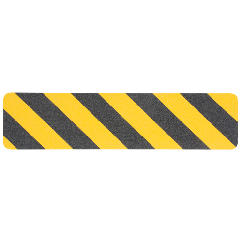 Anti-Skid Tape, 6" x 24", Black & Yellow