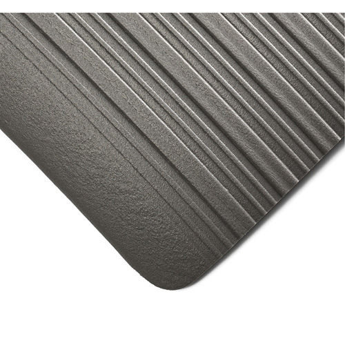 Tuf Sponge No. 451 Mats, Ribbed, 4' x 26' x 3/8", Grey, PVC Sponge