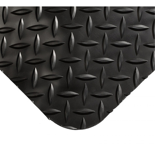 Select Mats No.495, Diamond, 2' x 10' x 9/16", Black, PVC/PVC Sponge