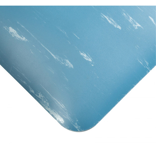 Tile-Top AM Spongecote Ultrasoft Anti-Microbial Mats No.419, Smooth, 4' x 10' x 7/8", Blue, Nitrile/Vinyl