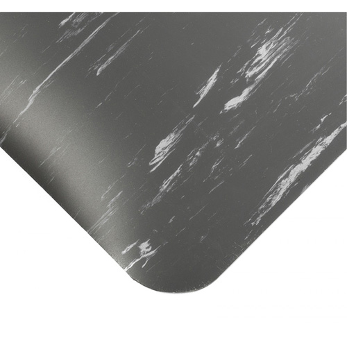 Tile-Top AM Spongecote Ultrasoft Anti-Microbial Mats No.419, Smooth, 4' x 10' x 7/8", Charcoal, Nitrile/Vinyl