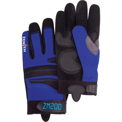 ZM200 Mechanic's Gloves, Synthetic Palm, Size Medium