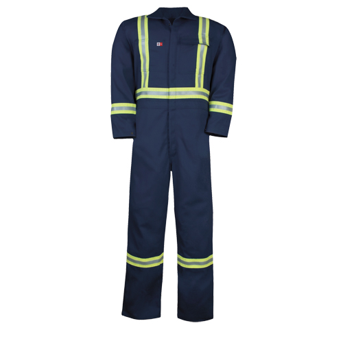 Westex™ UltraSoft Unlined Coveralls, Size 34/36, Navy Blue, 12.4 cal/cm2