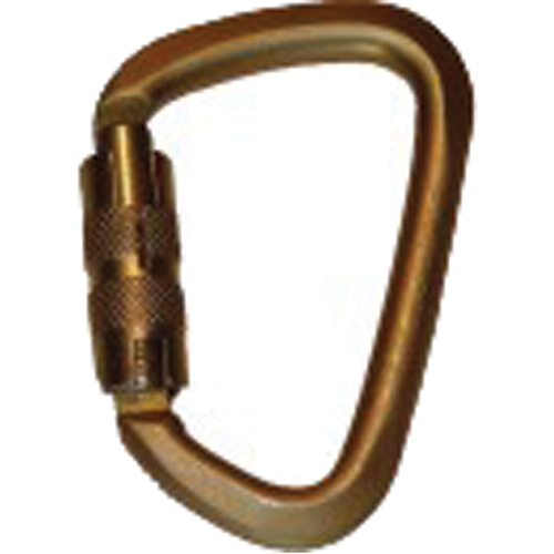 Secur Steel Carabiner, Steel, 3600 lbs Capacity