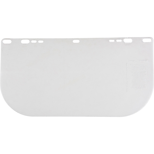 F20 Clear Flat Faceshield, Polycarbonate, Clear Tint, Meets ANSI Z87+ - Faceshield Visor - SEE768