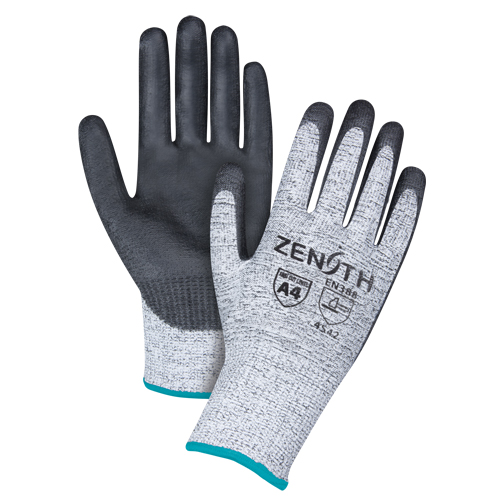 Seamless Stretch Cut-Resistant Gloves, Size X-Large/10, 13 Gauge, Polyurethane Coated, HPPE Shell, ANSI/ISEA 105 Level 4/EN 388 Level 5