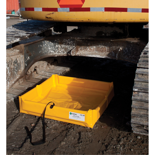 Folding Duck Ponds Mini-Berm Containment, 98 US gal. Spill Capacity, 4' L x 8' W x 6" H - Spill Berms - SDM032