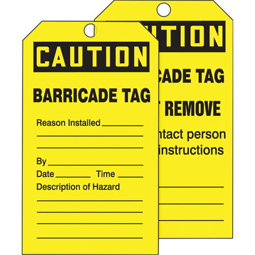 Tags By-The-Roll Safety Tags, Cardstock, 3" W x 6-1/4" H, English