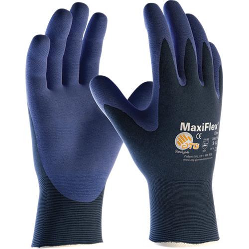 ATG MaxiFlex® Elite™ 34-274 Gloves, 6/X-Small, Foam Nitrile Coating, 18 Gauge, Nylon Shell