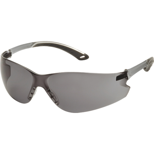 Safety Glasses, Grey/Smoke Lens, ANSI Z87+/Meets/Exceeds CSA Z94.3