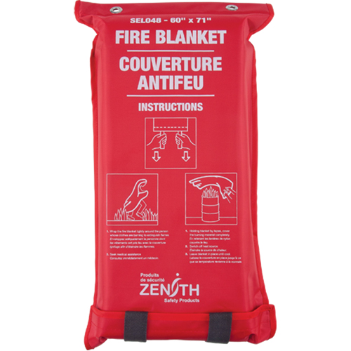 Fire Blanket, Fibreglass, 60"W x 71"L