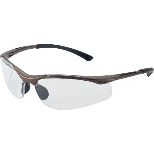 Contour Safety Glasses, Clear Lens, Anti-Fog/Anti-Scratch