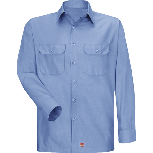 Long Sleeve Ripstop Shirt, Men's, 3X-Large, Blue