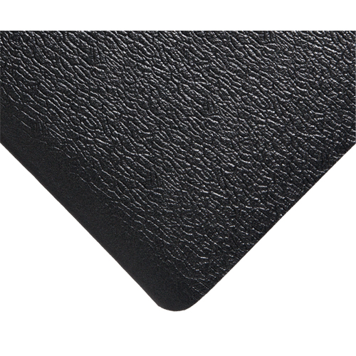 Deluxe Soft Step No. 444 Mats, Pebbled, 4' x 60' x 5/8", Black, PVC Sponge