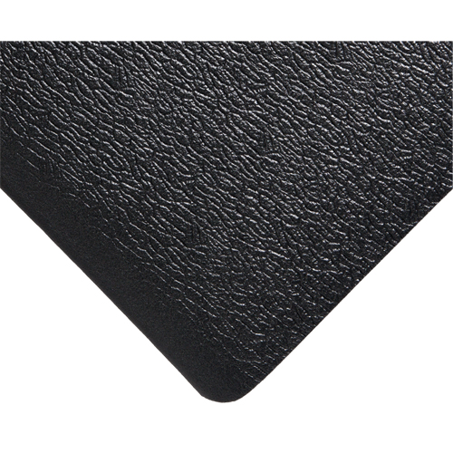 Soft Step Mats No.427, Pebbled, 3' x 10' x 3/8", Black, PVC Sponge
