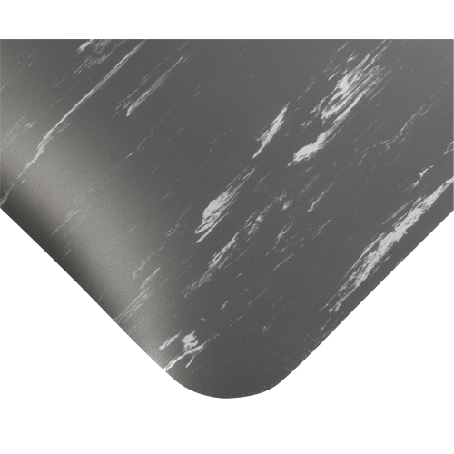 Tile-Top Select Anti-Microbial Mats No.494, Smooth, 4' x 60' x 7/8", Charcoal, PVC