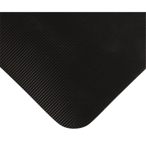 Double Duty Switchboard Mats No.720, Corrugated, 3' x 6' x 5/8", Black, PVC