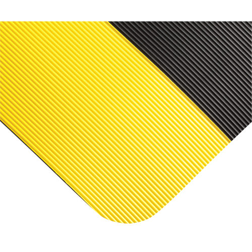 Double Duty Switchboard Mats No.720, Corrugated, 3' x 69' x 5/8", Black/Yellow, PVC