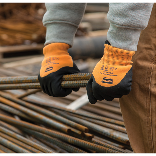 Cold Grip Plus 5™ Gloves, Size X-Large/10, 15 Gauge, PVC Coated, Polyamide Shell, ANSI/ISEA 105 Level 5