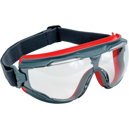 GoggleGear 500 Series Safety Splash Goggles, Clear Tint, Anti-Fog, Elastic Band