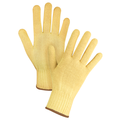 Seamless String Knit Gloves, Size Large/9, 7 Gauge, Kevlar® Shell, ASTM ANSI Level A2/EN 388 Level 3