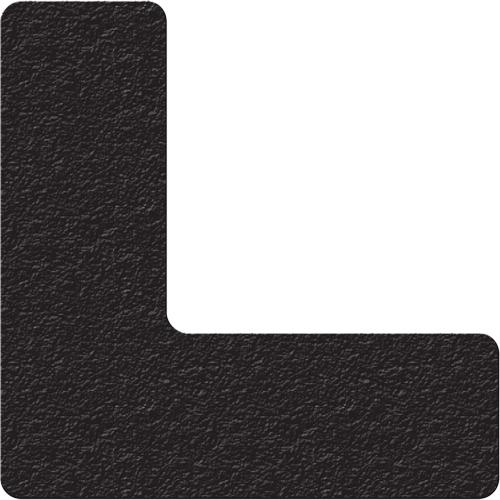 Lean 5S Manufacturing Markers, L, 6" L x 6" W, Black, Vinyl