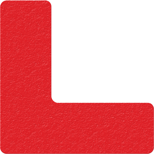 Lean 5S Manufacturing Markers, L, 6" L x 6" W, Red, Vinyl