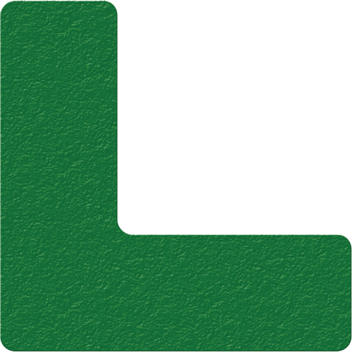 Lean 5S Manufacturing Markers, L, 6" L x 6" W, Green, Vinyl