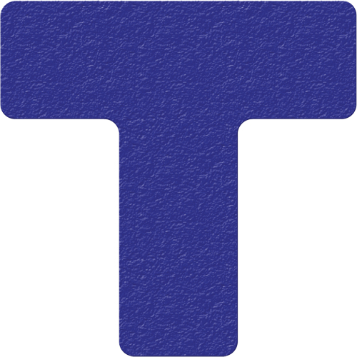 Lean 5S Manufacturing Markers, T, 6" L x 6" W, Blue, Vinyl