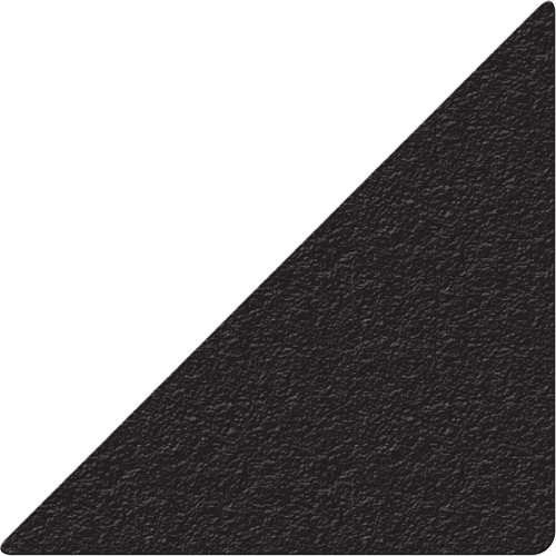 Lean 5S Manufacturing Markers, Triangle, 6" L x 6" W, Black, Vinyl