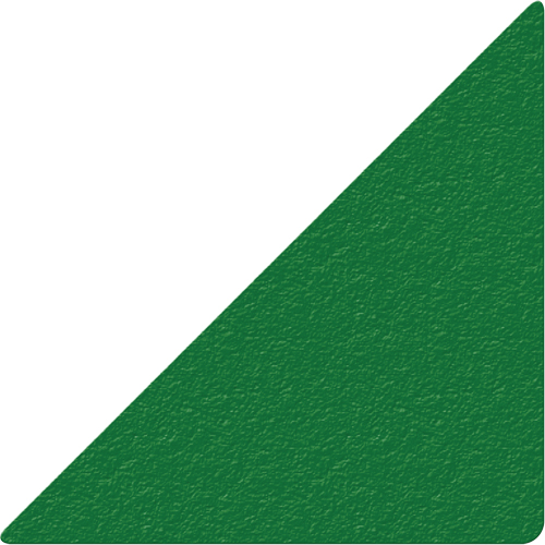 Lean 5S Manufacturing Markers, Triangle, 6" L x 6" W, Green, Vinyl