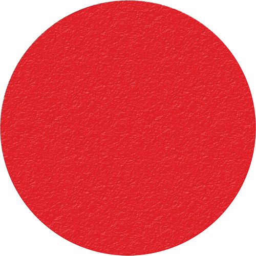 Lean 5S Manufacturing Markers, Circle, 6" L x 6" W, Red, Vinyl