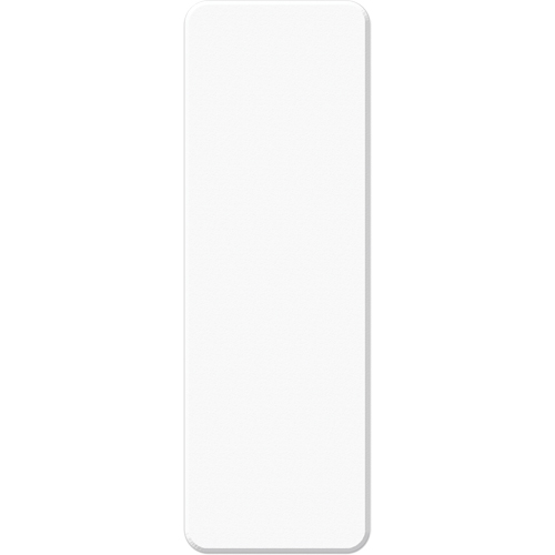 Armor Stripe Lean/5S Markers, Rectangle, 6" L x 2" W, White, Plastic