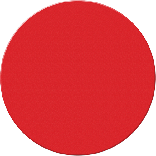 Armor Stripe Lean/5S Markers, Circle, 6" L x 6" W, Red, Plastic