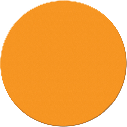 Armor Stripe Lean/5S Markers, Circle, 6" L x 6" W, Orange, Plastic